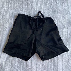 Alexis Black Drawstring Shorts with Pockets